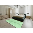thumbnail image 4 of Ahgly Company Indoor Square Patterned Mint Green Area Rugs, 5' Square, 4 of 6