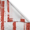 thumbnail image 3 of Ambesonne American Kitchen Curtains, Vector Grunge Texture, 55"x39", White Blue and Vermilion, 3 of 3