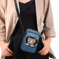 thumbnail image 4 of HELLHERO Cowboy Cat Pattern Design Women Crossbody Bag for Women Polyester Cross Body Purse with with Shoulder Strap, 4 of 7