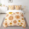 thumbnail image 2 of jejeloiu Cartoon Cute Flower 7-Piece Twin Bedding Sets,Kawaii Floral Bedding Comforter Set,Orange Daisy Blossom Sheet Sets For Girls Teens,Ultra Soft Home Decor Reversible, 2 of 8