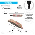 thumbnail image 2 of Sombrilla de Bolsillo con Mecanismo Semiautomático Filtro UV Diseño Leopardo con Flores, 2 of 4