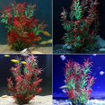 thumbnail image 4 of Large aquarium Plants Artificial Water Sea Moss Plastic Plant Red Gladiolus for 12.5 inch Betta Shrimp for 2 Fish Tanks, 4 of 5