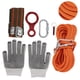 thumbnail image 1 of Kit De Cuerda De Escape, Cuerda Para Hacer Rápel 11KN Peso Del Rodamiento Confiable 49.2 Pies 0.3 Pulgadas Seguro Para Supervivencia En Emergencias Contra Incendios, 1 of 7