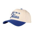 thumbnail image 4 of MEET ME IN Texas Letter Embroidered Color Block Trucker Hat Unisex Adjustable Cotton Breathable Fashion Cap for Travel Daily Wear, 4 of 10