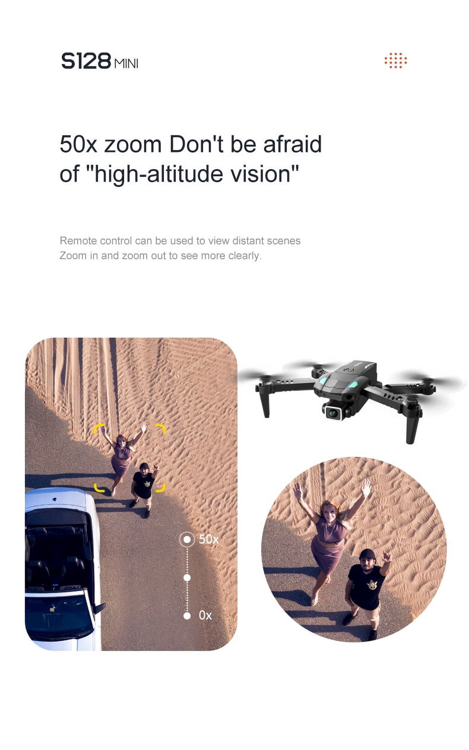 Drone 1080P Camera 3 Sided Obstacle Avoidance Quadcopter, 6CH Fixed Height Altitude Hold, WiFi FPV Gesture Photo 360 Stunt, 150M Remote 10 Min Flight Mini Foldable Toy