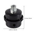 thumbnail image 4 of OULII 2Pcs Air Compressor Parts Intake Filter Metal Black For Generator, 4 of 7