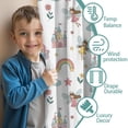thumbnail image 3 of Blackout Kids Curtains,White Princess Fairy Castle Pattern Childrens Insulated Curtains Set Of 2,Bedroom Essentials,Toddler Room Decor 52"x84", 3 of 5
