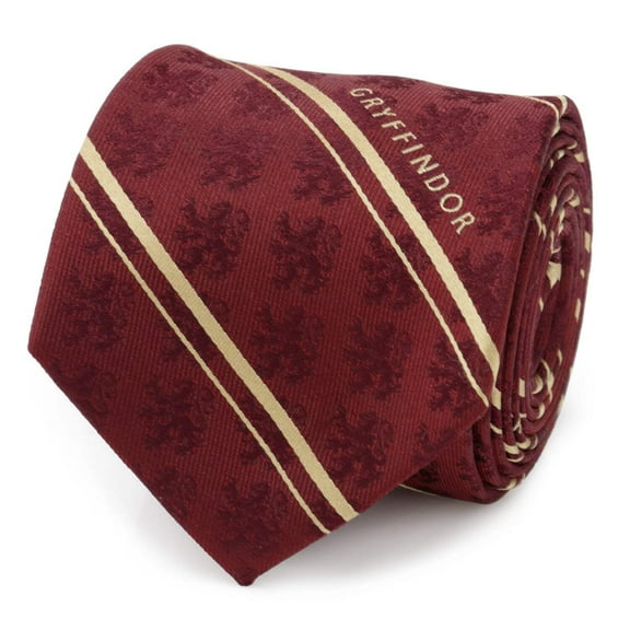 Harry Potter Gryffindor Maroon Stripe Silk Men's Tie