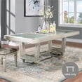 thumbnail image 5 of Furniture of America Melaj Wood Expandable Dining Table in Champagne Gold, 5 of 13