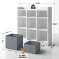 EnHomee 9Cube Storage Organizer With Bins, Shelf Shelves Unit for