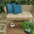thumbnail image 2 of Jordan Manufacturing 18" x 18" Celosia Legion Blue Crosshatch Square Outdoor Throw Pillow (2 Pack), 2 of 11