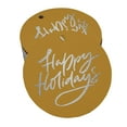 thumbnail image 1 of Inkdotpot Real Silver Foil Happy Holiday Tags Favor Hang Paper Tags 100 Pieces, 1 of 1
