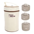 thumbnail image 1 of Contenedor de Almuerzo Aislado de Acero Inoxidable, Caja Sellada con Bolsa Térmica, Portátil y Multifuncional para el Trabajo, la Escuela y el Comedor Al Aire Libre (3, 1 of 4