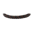 thumbnail image 3 of Pulsera Fossil JA5932716 de piel trenzada negra y marrón para hombre, 24 cm, 3 of 5