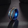 thumbnail image 2 of Mens Anxiety Rings Fidget Rings For Men Women Chain Spinner Rings For Kids Teen Titanium Steel Rings, 2 of 5
