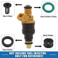thumbnail image 4 of Unique Bargains 4 Set Fuel Injector O Rings Seals with Micro Filters Kit for Suzuki GSXR 600 750 1000 Hayabusa GSX1300, 4 of 7