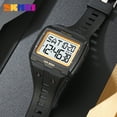 thumbnail image 4 of Square Mens Digital Watch Outdoor Sports Multi-Function Watch LED Waterproof Chronograph Electronic Watches, 4 of 5
