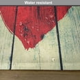 thumbnail image 6 of Ambesonne Rustic Place Mats Set of 4, Heart Wooden Wall, Standard Size, Red Pale Green, 6 of 6