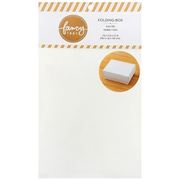 American Crafts Folding Gift Boxes-White