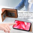 thumbnail image 5 of For Google Pixel 9A Wallet Phone Case,Twill Pattern Design,With Card Slots,Flip Premium PU Leather Magnetic Closure Kickstand Heavy Duty Protective Shockproof Rugged Phone Case,Brown, 5 of 9