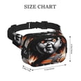 thumbnail image 2 of Lsque Chucky Pattern Square Double Layer Waist Bag, Durable Twill Fabric Waist Pack with Adjustable Belt,Outdoor Hiking, Running, Travel Waist Bag, 2 of 6