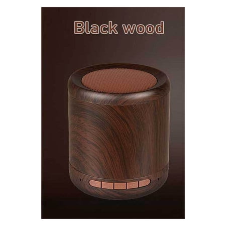 Wood Grain Portable Wireless Speaker Vintage Mini Bluetooth Speaker With Mic Support TF Card FM Radio High Volume Speakers