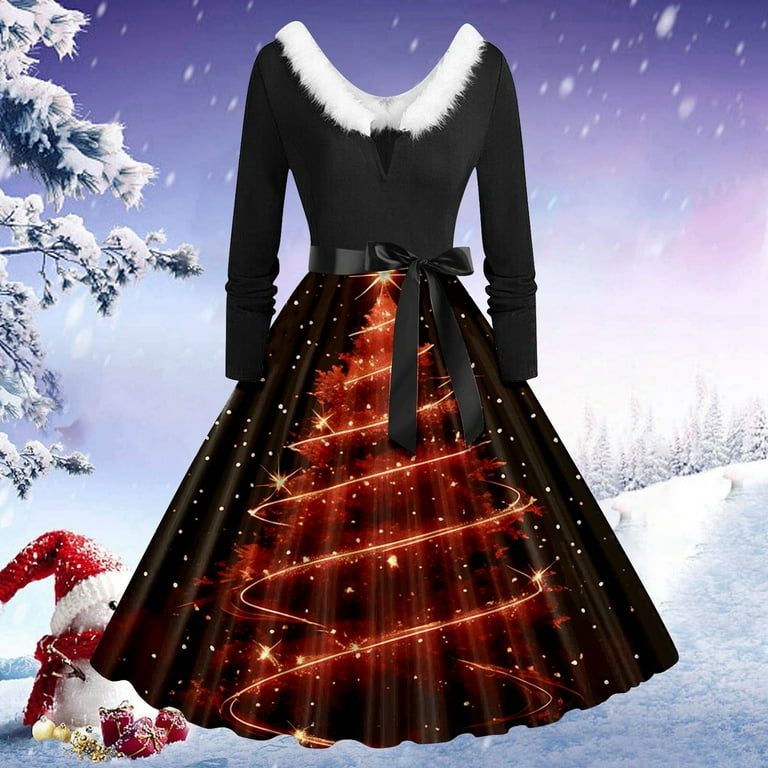 open lace back dress Amazon.com: Christmas Dresses for Women Cocktail Party Dress Long Sleeve  Pleated Prom Hepburn Dresses with Belt Winter Party 1950s Vintage Christmas  Dress for Women 2025 181 3X-Large : Clothing, Shoes & Jewelry