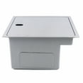 thumbnail image 5 of CNCEST Hidden Kitchen Sink Stainless Hidden Sink Single Bowl Sink Folding Faucet Home with Faucet+Drain Pipe+Lid Silver, 5 of 10