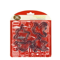 Huayishang Silicone Molds Stainless Steel 12-Piece Cookie Printing Mold Lc12-2 Angel Bird, Kitchen Essentials Clearance Sale