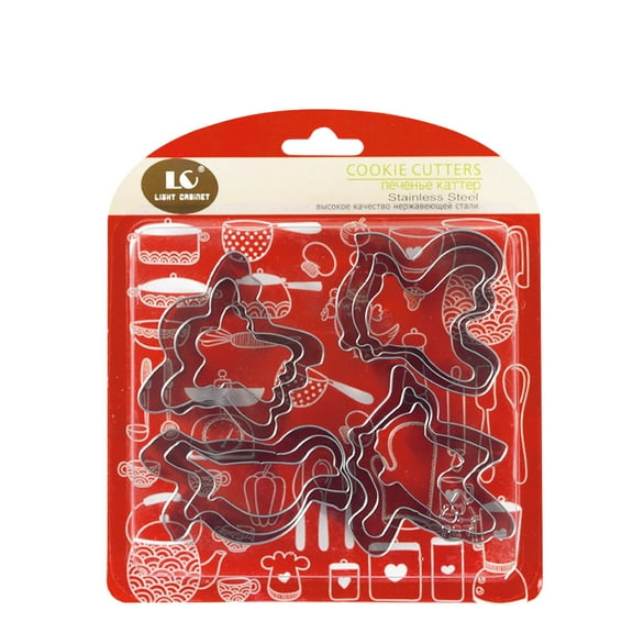 Huayishang Silicone Molds Stainless Steel 12-Piece Cookie Printing Mold Lc12-2 Angel Bird, Kitchen Essentials Clearance Sale