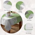 thumbnail image 5 of Sage Green Grey Oil Painting Table Cloth Waterproof Tablecloths, Abstract Modern Geometric Tablecloth Dining Table Cover for Kitchen Party Tabletop Outdoor, Square Tablecloth 60x60 Inch, 5 of 9