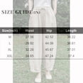 thumbnail image 3 of Women's Casual Relaxed Fit Cotton Linen Blend Wide Leg Pants Versatile And Flattering 9/10th Length Bell Bottom Pants, Size M-2XL, 3 of 3