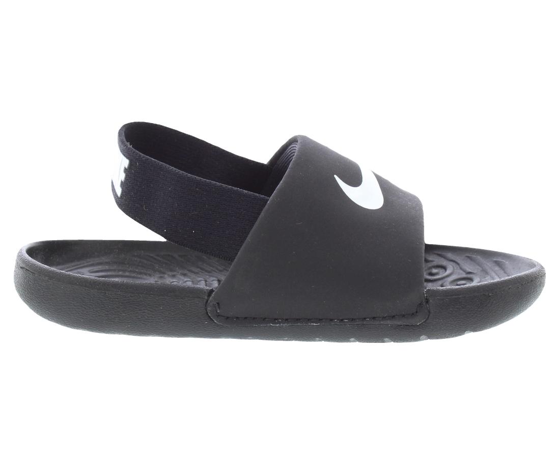 Nike Kawa Slide Toddler Black White photo 2