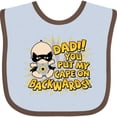 thumbnail image 3 of Inktastic Dad You Put My Cape on Backwards&reg; Boys or Girls Baby Bib, 3 of 4