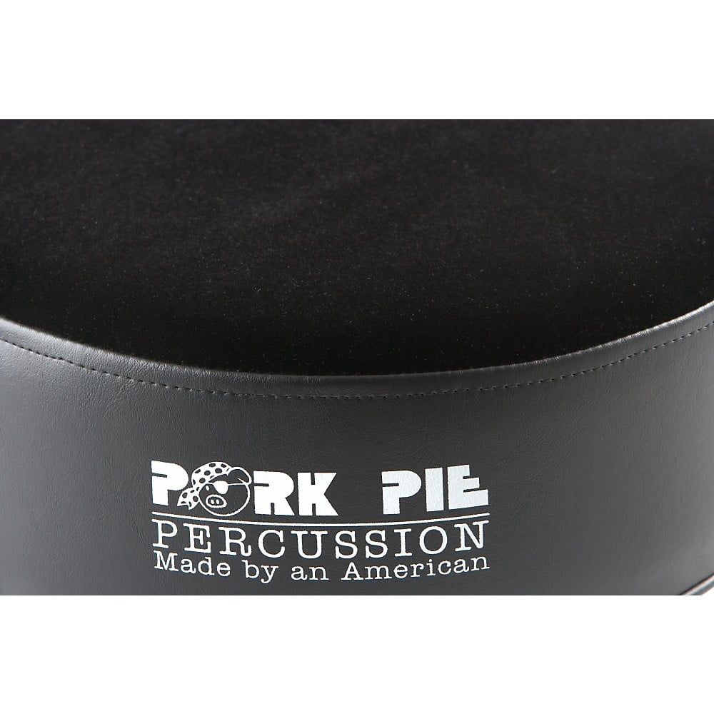 Pork Pie Round Drum Throne - Solid Black