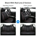thumbnail image 5 of Mazda 6, Black, Premium PU Leather, Front Rear Seat Covers, 5 Pieces, 5 of 14