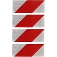 thumbnail image 4 of Industrial Grade Reflective Tape, Waterproof Strips For Vehicles And Obstacles, High Intensity Enhance Night Visibility On Trails And Roads (Red And White), 4 of 5