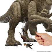 Jurassic World Rebirth Super Colossal Distortus Rex Dinosaur Figure, 31 Inch, Swallows Minis