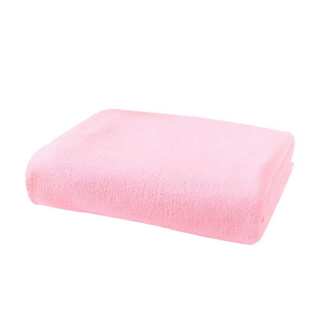 PTOOTP Toallas de microfibra grandes de 70 x 140 cm, de secado rápido, para spa, playa, natación, camping (rosa)