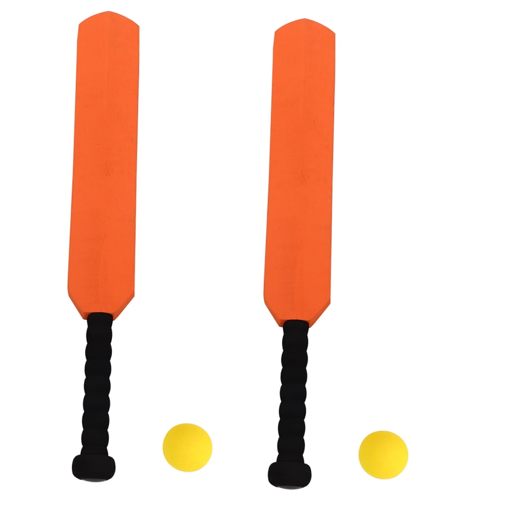 COMPUKAS Beginner Baseball Bat Set, 2 Orange EVA Lightweight Training Bats for Kids and Youth