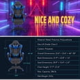 thumbnail image 3 of Preenex High Back & Adjustable Swivel Gaming Chair, Blue, 3 of 12