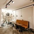 thumbnail image 6 of FSLiving H type Track Lighting,Black Ceiling Spotlighting Remote Control with Color Changing RGB Tunable White A19 Smart Bulb Cone Lights H Track Mounted for Kitchen Island Shopwindow Disco Ball, 6 of 8