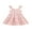 Pink, variant on Wassery Toddler Girls Summer Dress 3 4 5 6 7 Year Kids Girl Swing A-Line Dress Cute Fly Sleeve Solid Color Tiered Princess Dress