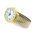 thumbnail image 4 of 2Tone Large Size Face Easy to Read Geneva Stretch Band Watch, 4 of 4