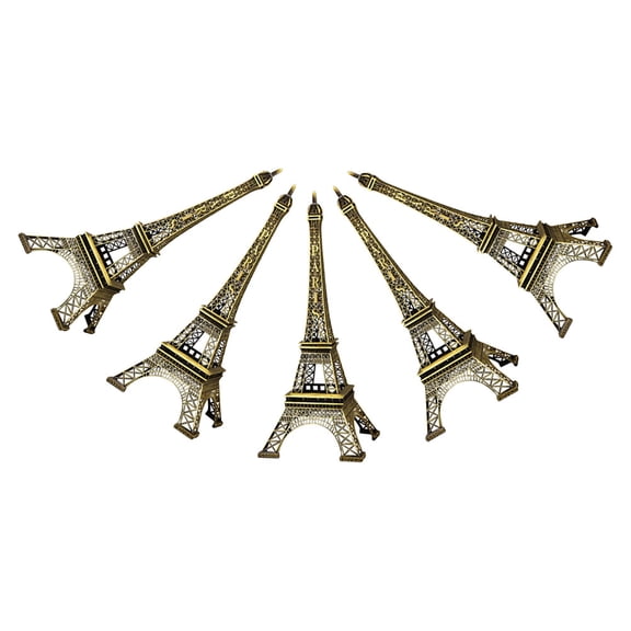IBASETOY 5pcs Eiffel Tower Model Retro Eiffel Tower Adorn Decorative Use Travel Souvenir