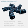 thumbnail image 3 of Cat Tunnel for Indoor Cats Large, with Play Ball S-Shape 5 Way Collapsible Interactive Peek Hole Pet Tube Toys, Puppy, Kitty, Kitten, Rabbit (Blue & Black), 3 of 6