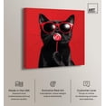 thumbnail image 2 of Candy Coated Coolness Canvas Cute Cat Art Prints by Art Remedy, Gallery Wrapped, 20" x 20", 2 of 7