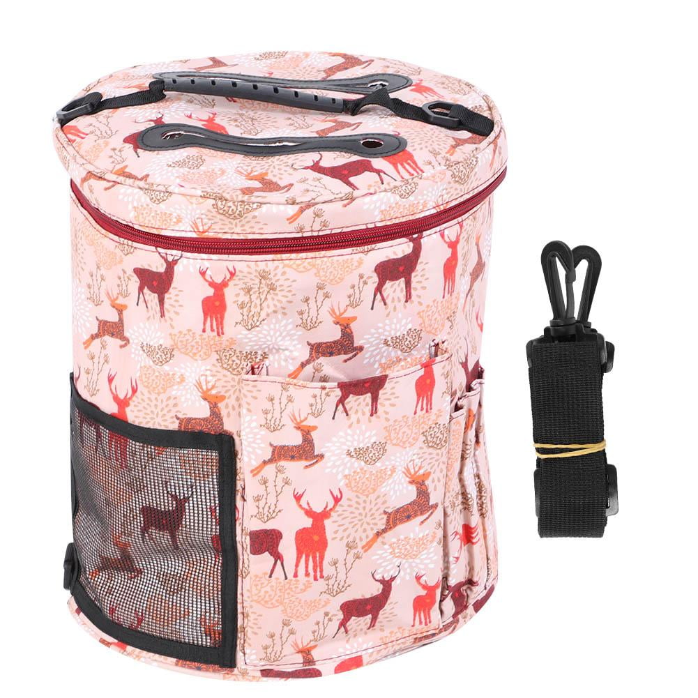 Tebru Crochet Hook, Knitting Storage Bag, Knitting Storage Bag Portable Yarn Crochet Hook Needle Sewing Tool Accessories Case