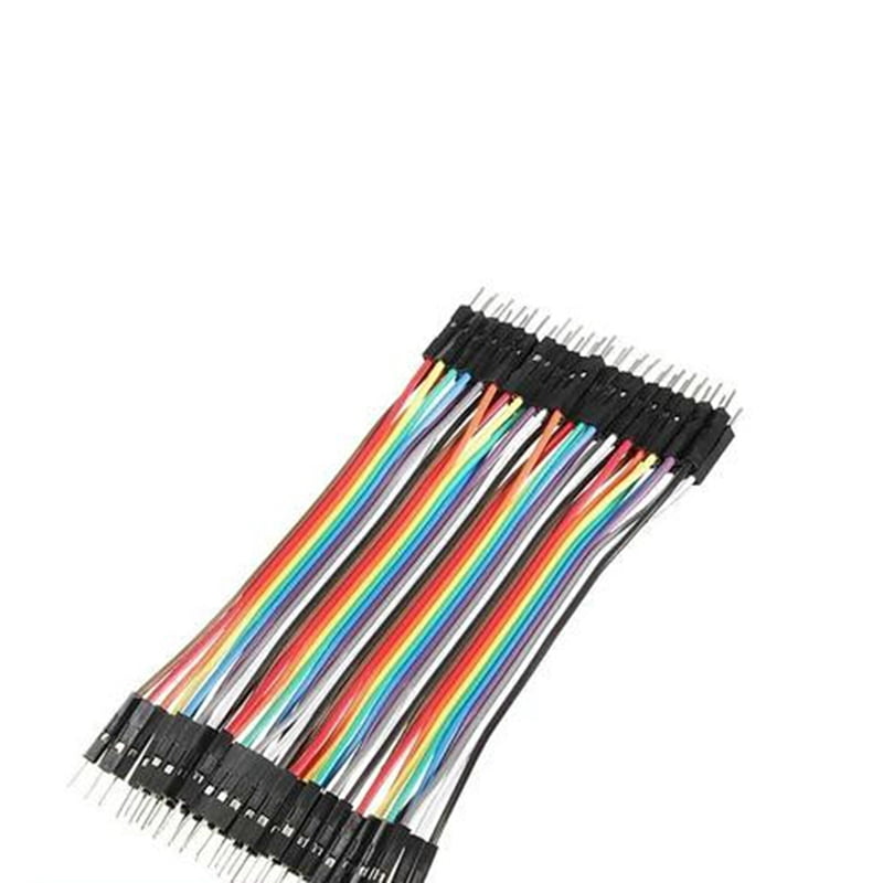 40pcs Dupont 10CM MaleTo Male JumperWire Ribbon Cable for Breadboard Sell N K2G8 