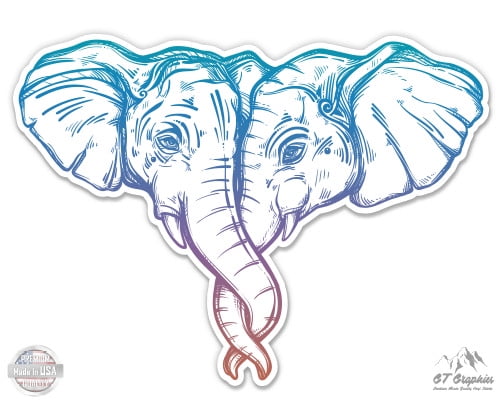 Elephants Laptop Decals Tumbler Decal Car Decal Phone Decals Small Vinyl Decals